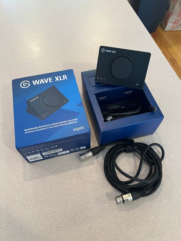 Elgato Wave XLR Audio Mixer and Preamp, XLR to USB-C - Black image 1