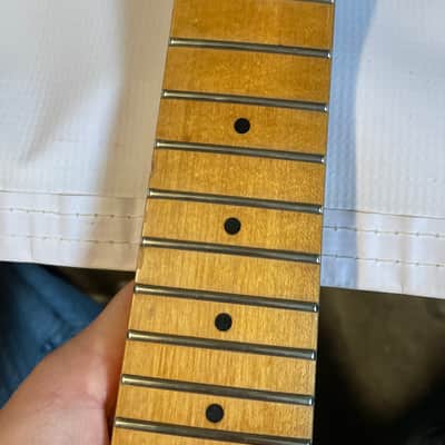 1985 Kramer USA Banana Maple Fretboard Guitar Neck Floyd Ready 22 Frets Dot Inlay w/ Neckplate (Non Scarf) Bild 17