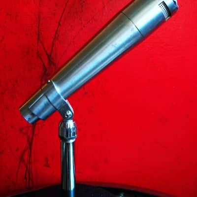 Vintage 1960's Altec 683B dynamic microphone w period Atlas DS5 stand prop display 633A 632C image 8