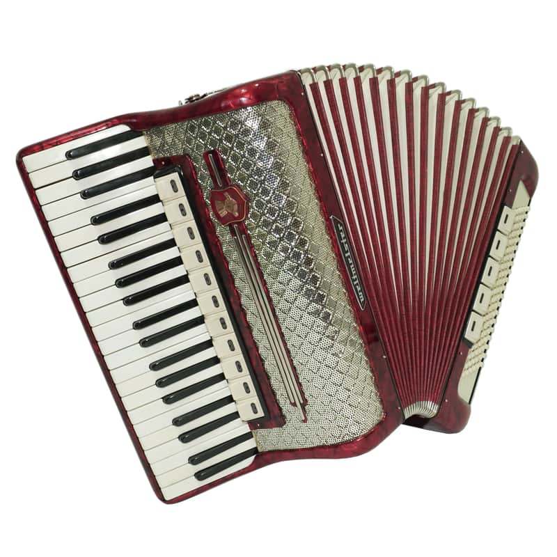 Weltmeister Accordion 120 Bass, German Full Size Keyboard Piano Accordian, New Straps and Soft Bag, 2730 image 1