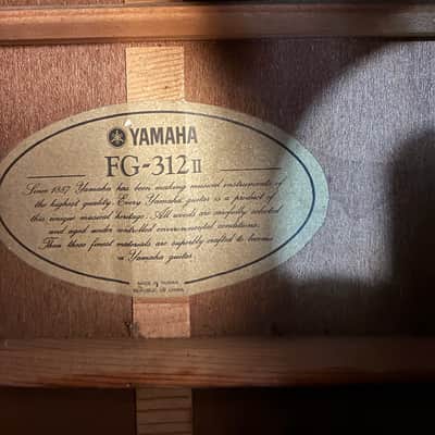 Yamaha FG-312 II 12-String Jumbo Dreadnought 1980s - Natural image 3