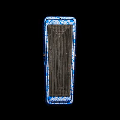 Flattley Wah Pedal 10th Anniversary Edition - Blue Paisley Skulls image 2