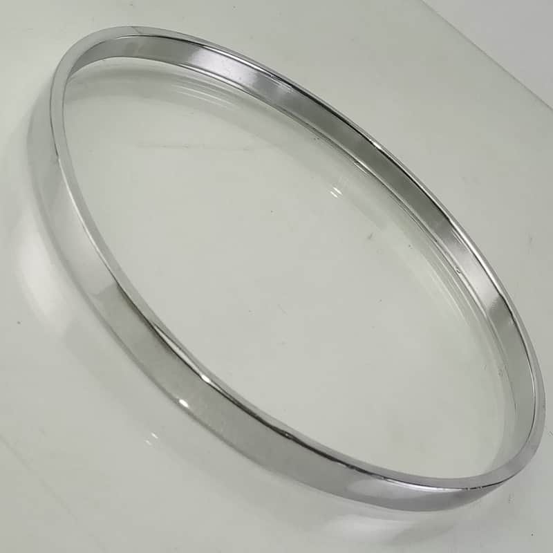 *Gretsch 7" Straight Tom Drum Batter Rim/Hoop Brass COB Chrome Vintage 40s 4.3mm image 1