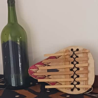 African-style bamboo & gourd "thumb piano" (med.) image 4