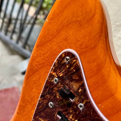 Waterslide Guitars Offset Sunset Orange w/Mojo Dual Foil Gold Pickups, Descendant Vibrato, Staytrem image 5