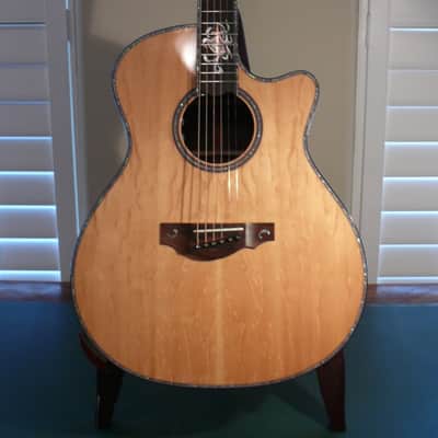 Warrior Acoustic Queen Anna Brazilian Grand Auditorium Cutaway  2000's Natural image 1