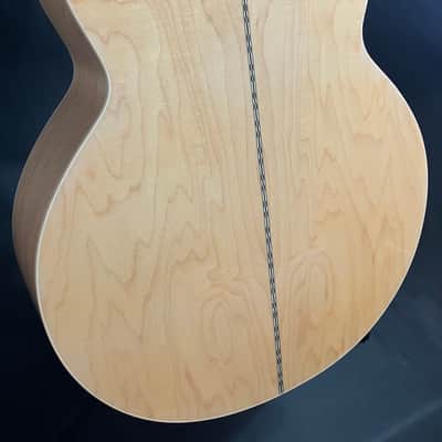 Harley Benton Custom Line King CE Jumbo Acoustic-Electric Guitar Gloss Natural w/ HSC image 11