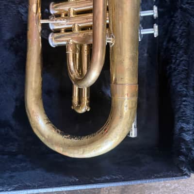 Yamaha YMP 201M Mellophone with case and mouthpiece, made in Japan image 9