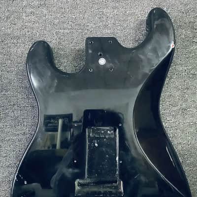 Black Basswood Guitar Strat Style Body image 9