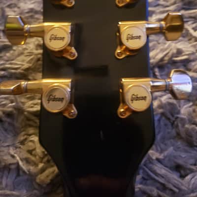 1993 Gibson Les Paul Studio Black Electric Guitar Ebony Fretboard Maple Neck Tune-O-Matic Bridge Gold Hardware Pearl Trapezoid Inlays Gibson Hardshell Case image 16