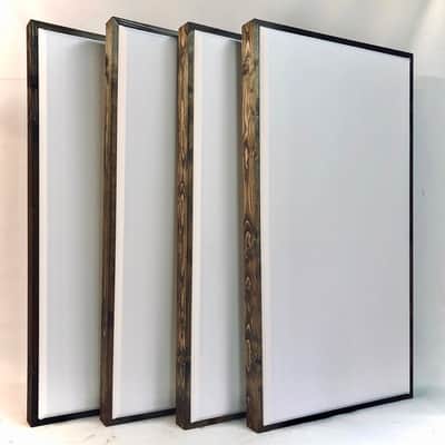 Custom Framed Acoustic Panels (SET OF 4) 4ft x 2ft x 3.5in image 2