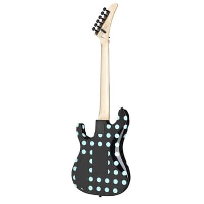 Kramer Nightswan Electric Guitar - Ebony with Blue Dots image 2