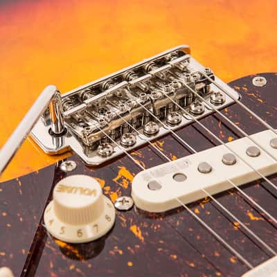 Vintage V6M ReIssued Electric Guitar ~ Sunburst image 5