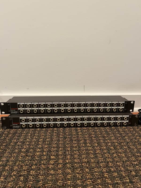 Two Tascam PB-32H Patch Bays image 1