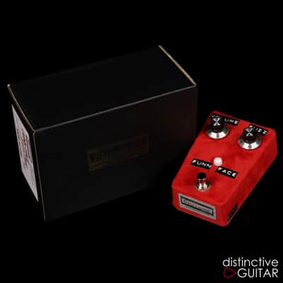 Shin's Music Fun Face Silicon Fuzz Pedal - Red Suede image 5
