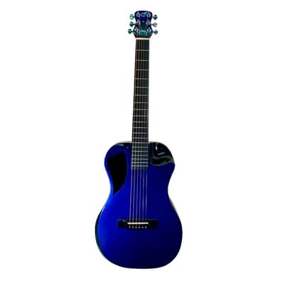 Journey Instruments OF660BP Stylized 00 Body Shape 6-String Travel Acoustic Guitar w/Gig Bag & Pickup image 5