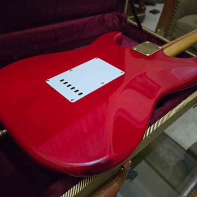 Rare! 1993 Fender Japan Custom Edition 50's Stratocaster ST57G Charcoal Red image 23