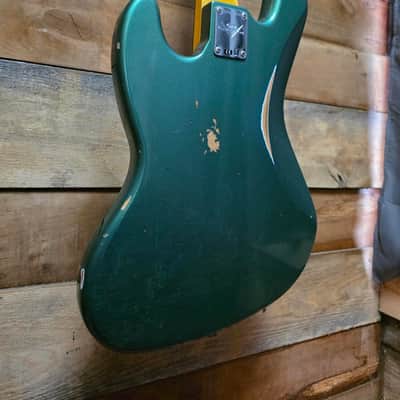 2023 Fender Custom Shop Jazz Bass B2 '62 RELIC (Pre-Owned) - Aged Sherwood Green w/ Hard Case image 16