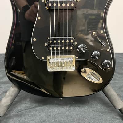 Used Squier FSR Bullet Strat Stratocaster Electric Guitar HH Black 2010 image 9