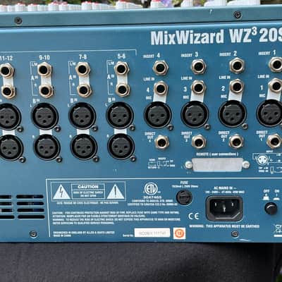 Allen & Heath MixWizard WZ3 20S 12-Channel / 20-Input Stereo Mixer 2004 - 2013 - Blue image 14