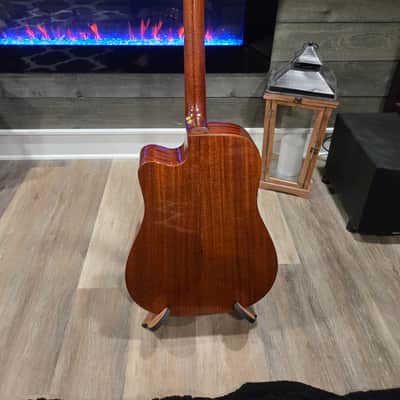 Solid wood! Alvarez Masterworks Cutaway Dreadnought with Electronics 2010s - Shadowburst image 2