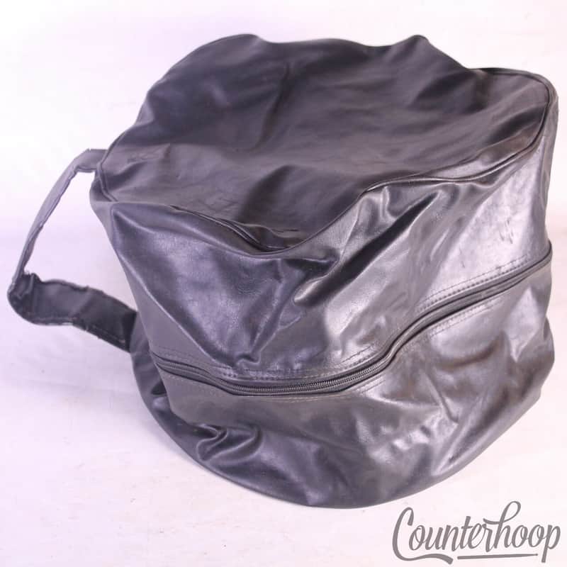 *Ludwig Naugahyde Leather 9x13"Ink Stamped Tom Drum Case Soft-Shell Vintage 60s* image 1