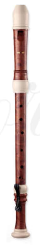 Ferris Woodgrain Effect With IvoryTrim Tenor Recorder With Case & Chart image 1