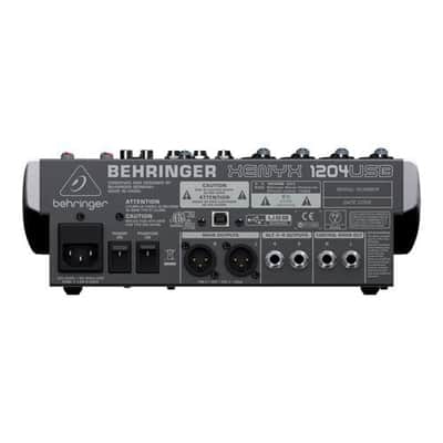 Behringer XENYX 1204USB Small Format Mixer with XENYX Mic Preamps, 12 Input Channels, 10Hz to 200kHz Frequency Response image 2