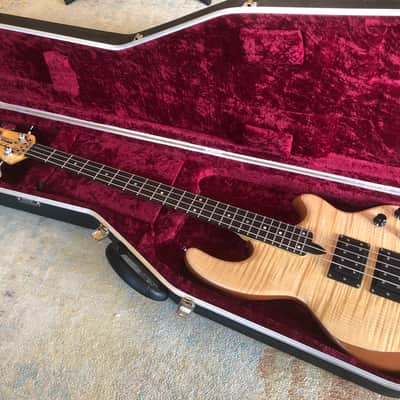 Wal MK2 2012 Flame Maple 4 string bass guitar image 1