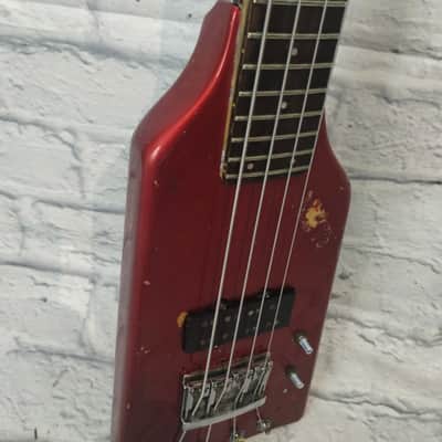 Hondo Alien Headless Bass 80s 4 String Bass Guitar  - AS IS image 6