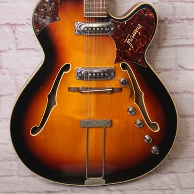 đź‘€Vintage 1960's Framus 5/012 - Hollowbody Electric 12 String w/ tremolo effect image 2