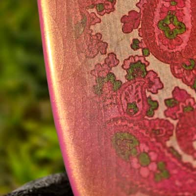 Pink Paisley Tele Body, Aged, Nitro , Alder image 12