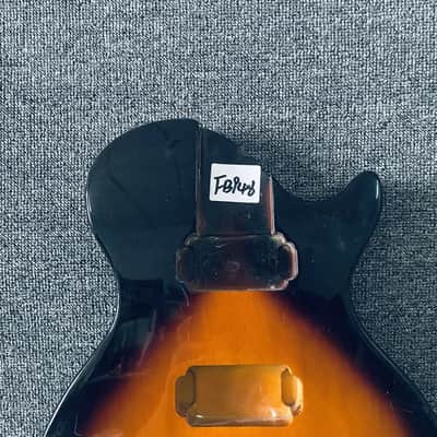 Sunburst Single Cut Guitar Body with Dual Humbucker Routing image 2