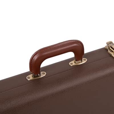 Deluxe Hard-Shell Wood Case Electric Guitars-Brown image 4