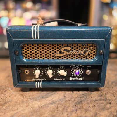 Swart Space Tone Atomic Jr 5-Watt Guitar Amp Head 2017 - Present - Blue Sparkle image 2