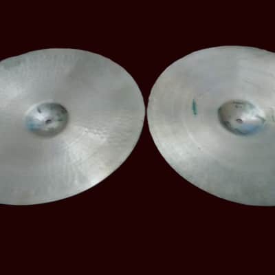 Zildjian Avedis 17" 2nd stamps - Hi Hats or Crash-Ride cymbals - 1930's or 1940's - 1040/1270 g - Brilliant - born together pair image 8