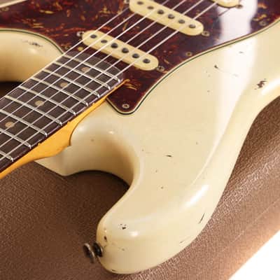 Fender Custom Shop 1960s Stratocaster Aged Olympic White Masterbuilt Jason Smith image 7