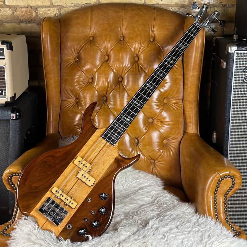 1979 Kramer DMZ6000B Vintage Natural Aluminum Neck Made In USA Dimarzio PJ Bass Guitar W/ Gigbag! - Very Good