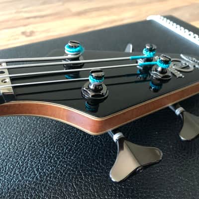 2019 Alembic Custom Signature Spoiler 4 String Bass Guitar Gloss Black Brand New image 12