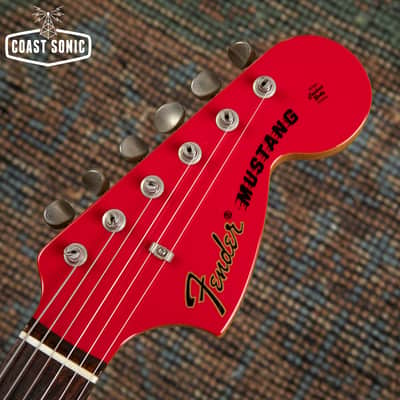 2010 Fender '69 Mustang Reissue Made in Japan - Red w/ Matching Headstock image 11