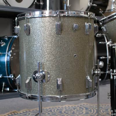 1960 Rogers "Swingtime" Sparkling Silver Pearl Drum Kit image 4