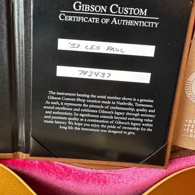2024 Gibson Custom Shop Les Paul ‘57 Reissue VOS - Gold Top image 21