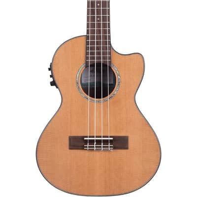 Kala Solid Cedar Top Acacia Tenor Acoustic-electric Ukulele w/Cutaway - Natural image 1