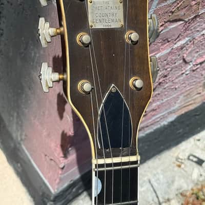 Gretsch 6122 Country Gent 1960 - very early production beautiful Flamey Maple & the coolest factory F-Hole Inserts. image 7