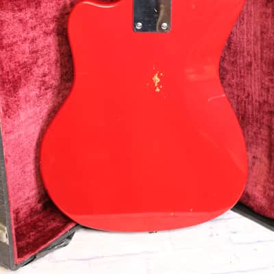 👀 1960's Guyatone (Kent) 535 Double Pickup Bass Guitar w/ Case image 7