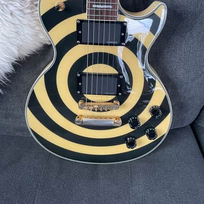 Epiphone Zakk Wylde Signature Les Paul Custom 2003 - 2019 - Antique Ivory with Bullseye image 4