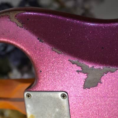 American Fender Stratocaster Custom Pink Sparkle image 20