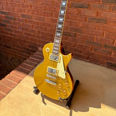 2010 Epiphone Les Paul Standard Plus Top Trans Amber w/ gig bag