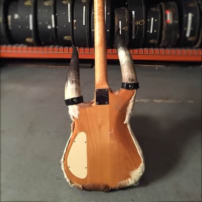Custom Built Steerhorn Deerskin Warmoth Guitar disowned by Jeff Tweedy image 5