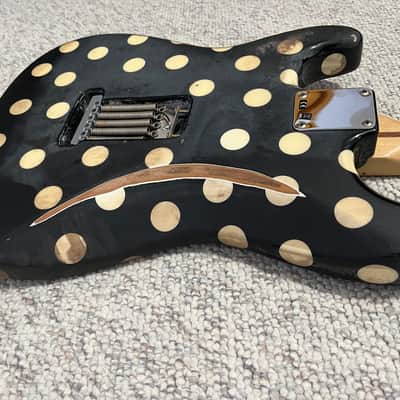 Heavy relic Fender Buddy Guy Artist Series Signature Stratocaster 2018 - Black with Polka Dots with Dimarzio and lace sensor pickup image 15